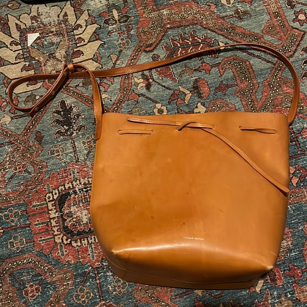 Mansur Gavriel large bucket bag Cammello Rosa
